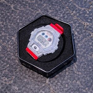 Iced Out G-Shock Bape Style